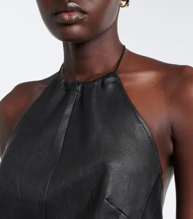 STOULS Rosie halterneck leather top | Thumbnail 2 STOULS Rosie halterneck leather top | Thumbnail 2