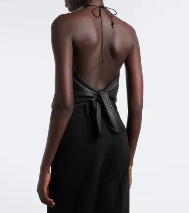 STOULS Rosie halterneck leather top | Thumbnail 5 STOULS Rosie halterneck leather top | Thumbnail 5
