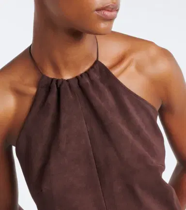 STOULS Rosie halterneck suede top | Thumbnail 5