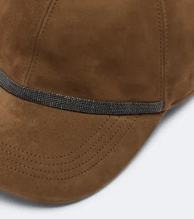 Brunello Cucinelli Monili suede baseball cap | Thumbnail 2