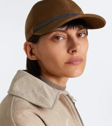 Brunello Cucinelli Monili suede baseball cap | Thumbnail 5