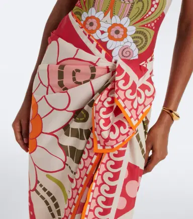 La DoubleJ Printed cotton beach cover-up | Thumbnail 4