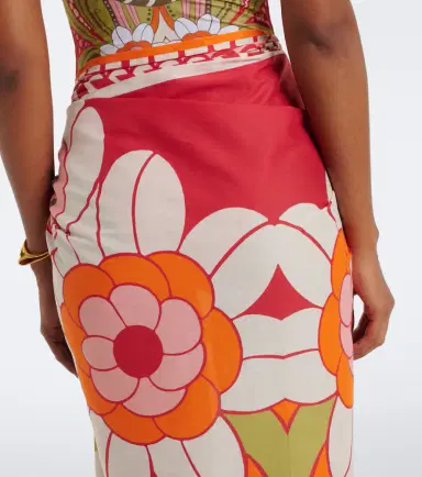 La DoubleJ Printed cotton beach cover-up | Thumbnail 6