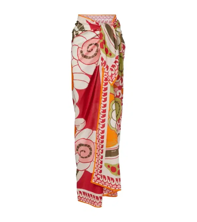 La DoubleJ Printed cotton beach cover-up