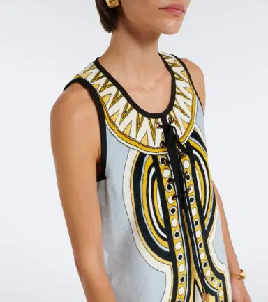 La DoubleJ Totem printed cotton minidress | Thumbnail 2