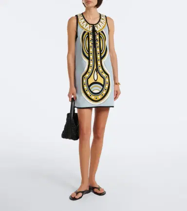 La DoubleJ Totem printed cotton minidress | Thumbnail 3