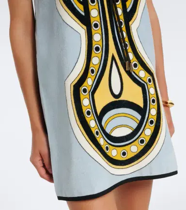 La DoubleJ Totem printed cotton minidress | Thumbnail 5