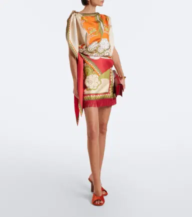 La DoubleJ Full-On printed silk twill top | Thumbnail 7 La DoubleJ Full-On printed silk twill top | Thumbnail 7