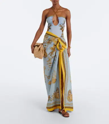 La DoubleJ Printed cotton beach cover-up | Thumbnail 5 La DoubleJ Printed cotton beach cover-up | Thumbnail 5