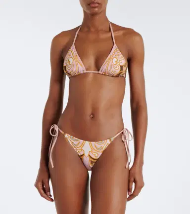 La DoubleJ Printed bikini top | Thumbnail 3