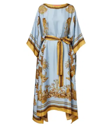 La DoubleJ Square printed silk twill kaftan | Thumbnail 1