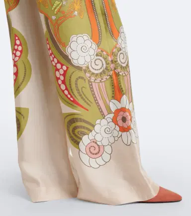La DoubleJ Floral silk twill palazzo pants | Thumbnail 2 La DoubleJ Floral silk twill palazzo pants | Thumbnail 2