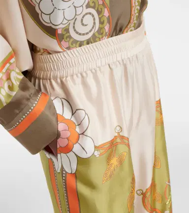 La DoubleJ Floral silk twill palazzo pants | Thumbnail 4 La DoubleJ Floral silk twill palazzo pants | Thumbnail 4