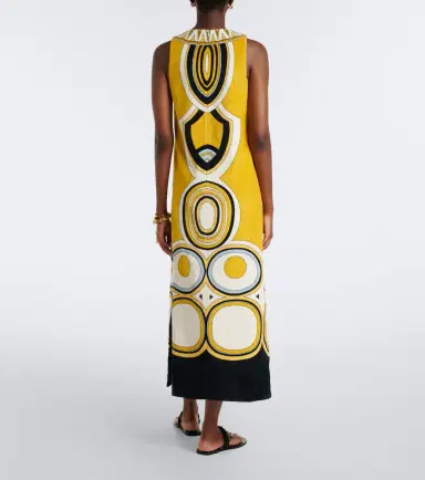 La DoubleJ Totem printed cotton midi dress | Thumbnail 3