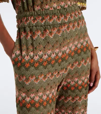 La DoubleJ Embroidered cotton-blend palazzo pants | Thumbnail 6