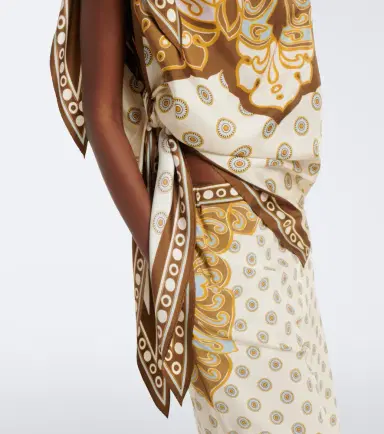 La DoubleJ Full-On printed silk twill top | Thumbnail 7