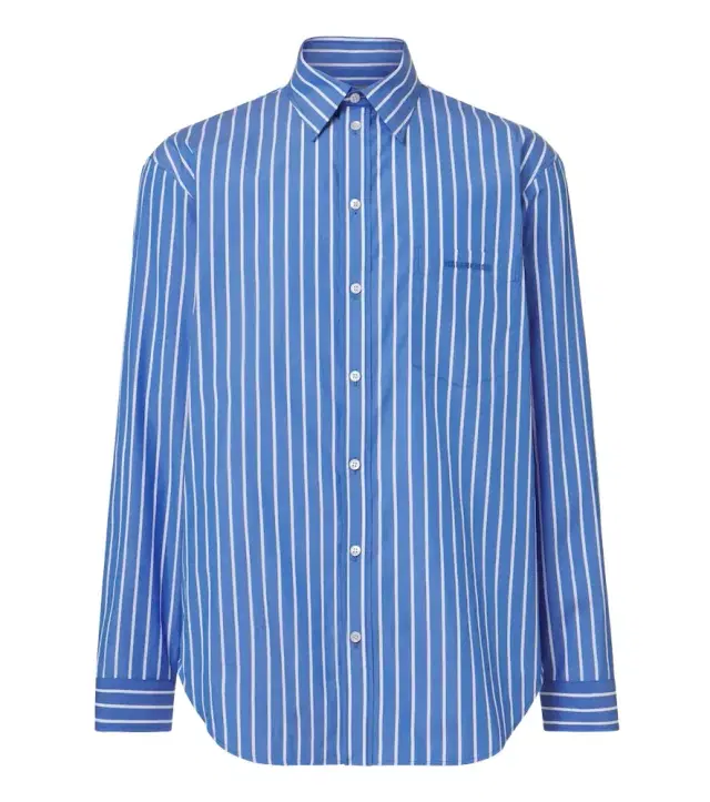 Balenciaga Striped cotton poplin shirt