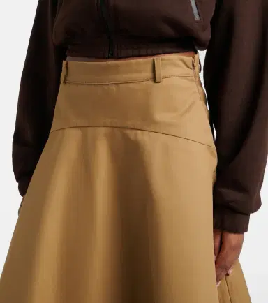 Balenciaga Cotton twill midi skirt | Thumbnail 6