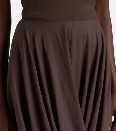TOTEME Cotton-blend jersey midi skirt | Thumbnail 4