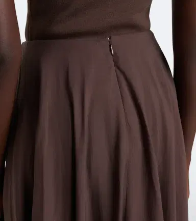 TOTEME Cotton-blend jersey midi skirt | Thumbnail 5