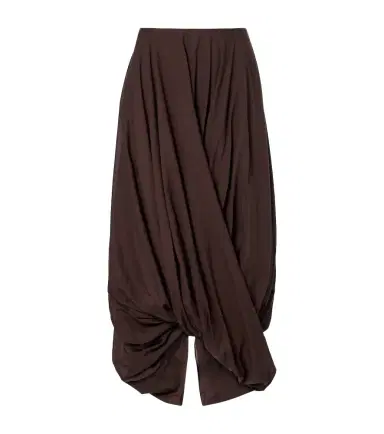 TOTEME Cotton-blend jersey midi skirt | Thumbnail 1