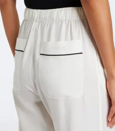 TOTEME Silk wide-leg pants | Thumbnail 5