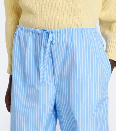 TOTEME Striped cotton poplin wide-leg pants | Thumbnail 6 TOTEME Striped cotton poplin wide-leg pants | Thumbnail 6