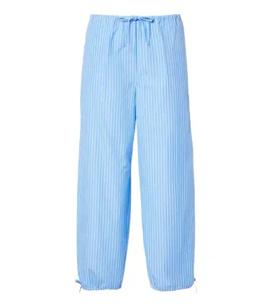 TOTEME Striped cotton poplin wide-leg pants | Thumbnail 1 TOTEME Striped cotton poplin wide-leg pants | Thumbnail 1