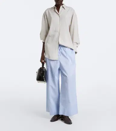 TOTEME Striped oversized poplin shirt | Thumbnail 4 TOTEME Striped oversized poplin shirt | Thumbnail 4