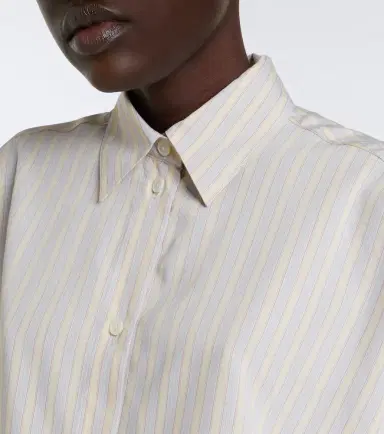 TOTEME Striped oversized poplin shirt | Thumbnail 5 TOTEME Striped oversized poplin shirt | Thumbnail 5