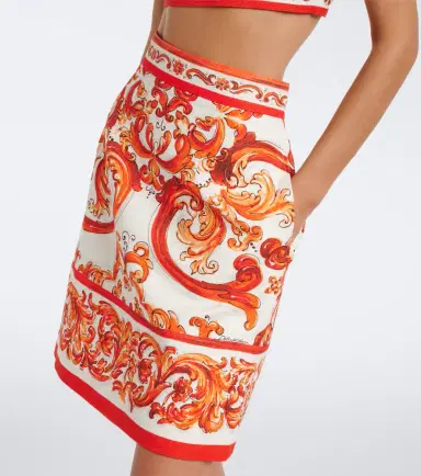 Dolce & Gabbana Majolica cotton and linen-blend miniskirt | Thumbnail 5 Dolce & Gabbana Majolica cotton and linen-blend miniskirt | Thumbnail 5