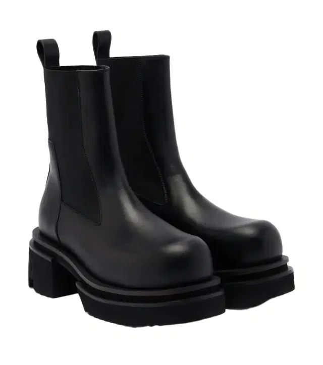 Rick Owens Beatle leather platform Chelsea boots