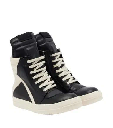 Rick Owens Geobasket leather sneakers | Thumbnail 1 Rick Owens Geobasket leather sneakers | Thumbnail 1