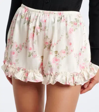 Simone Rocha Floral ruffled shorts | Thumbnail 3