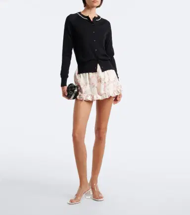 Simone Rocha Floral ruffled shorts | Thumbnail 4