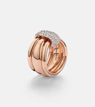 Pomellato Together 18kt rose gold ring with diamonds | Thumbnail 4