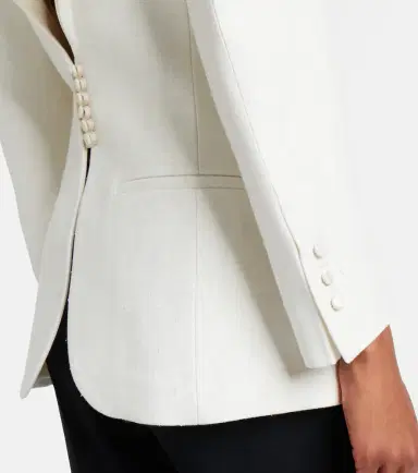 RÓHE Róhe Satin-trimmed blazer | Thumbnail 3 RÓHE Róhe Satin-trimmed blazer | Thumbnail 3