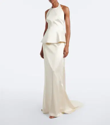 RÓHE Róhe Bridal peplum satin gown | Thumbnail 3
