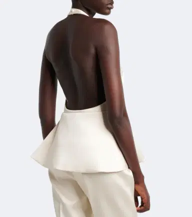RÓHE Róhe Bridal peplum halterneck top | Thumbnail 5 RÓHE Róhe Bridal peplum halterneck top | Thumbnail 5