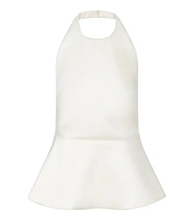 Róhe Bridal peplum halterneck top