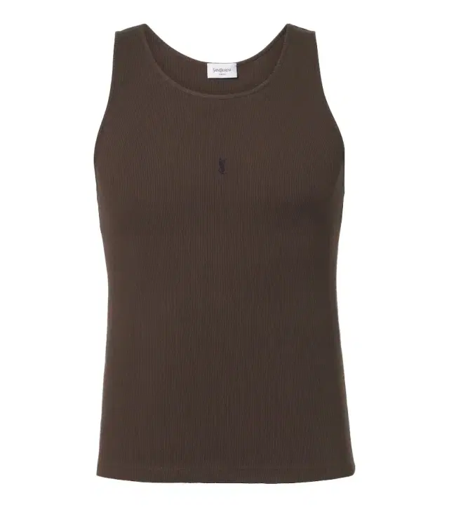 Saint Laurent Cassandre cotton tank top