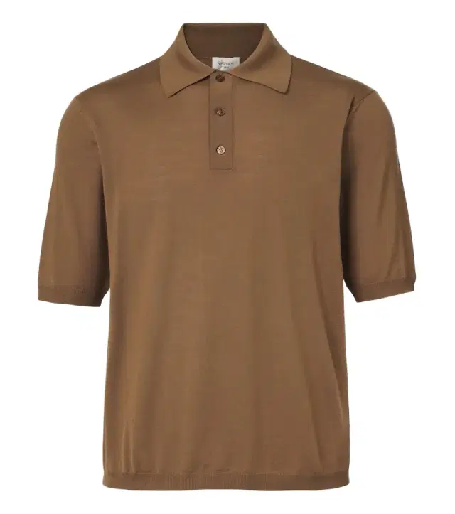 Wool polo shirt