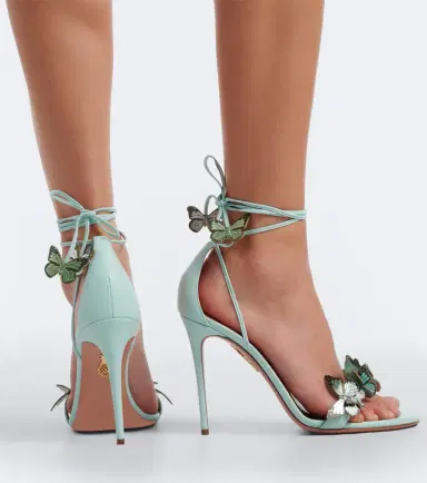 Aquazzura Papillon appliqué leather sandals | Thumbnail 6