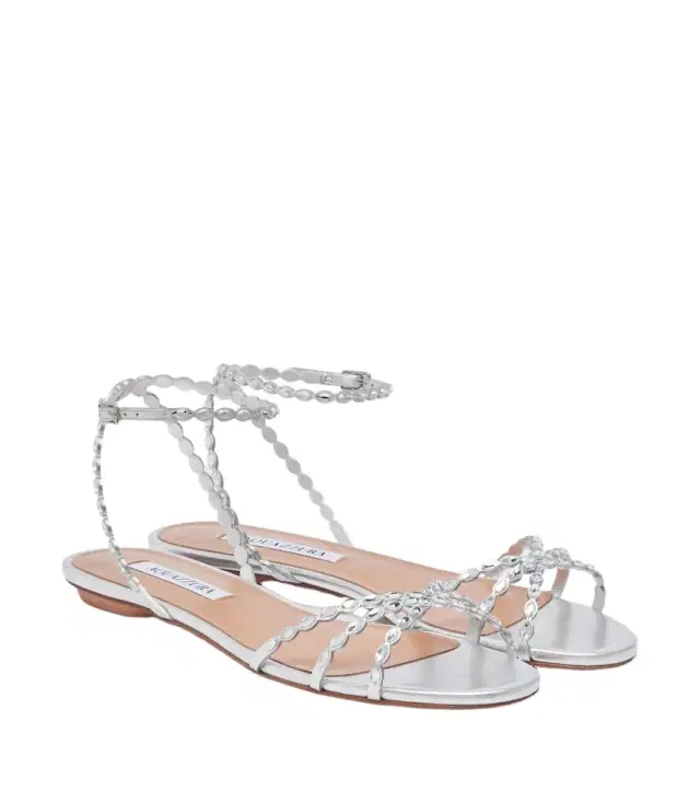 Aquazzura Love Struck embellished leather sandals