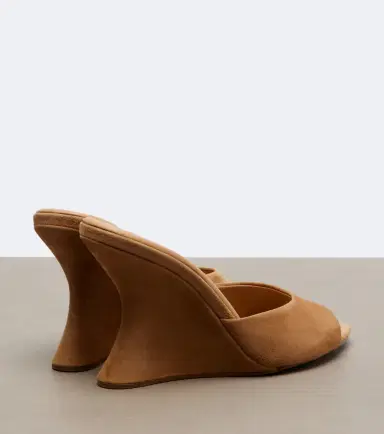 Aquazzura Bisous suede wedge mules | Thumbnail 3 Aquazzura Bisous suede wedge mules | Thumbnail 3