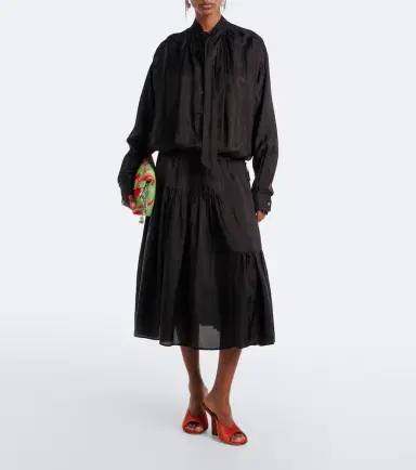 Dries Van Noten Striped midi dress | Thumbnail 3