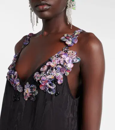 Dries Van Noten Embellished midi dress | Thumbnail 3