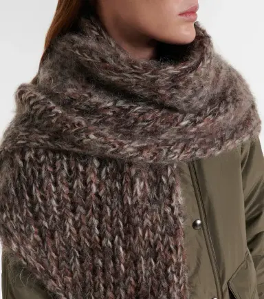 Brunello Cucinelli Mohair-blend poncho | Thumbnail 3 Brunello Cucinelli Mohair-blend poncho | Thumbnail 3