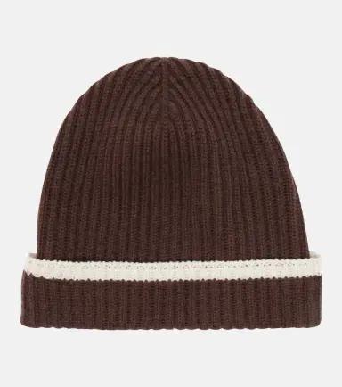 Brunello Cucinelli Monili ribbed-knit cashmere beanie | Thumbnail 2