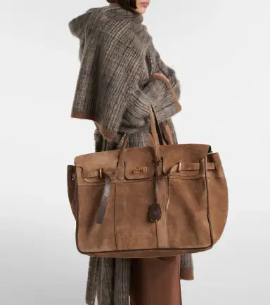 Brunello Cucinelli Large suede tote bag | Thumbnail 2
